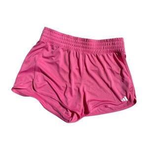 Adidas Women Pacer Knit High Training Shorts Pink Fusion L NEW WITH TAGS